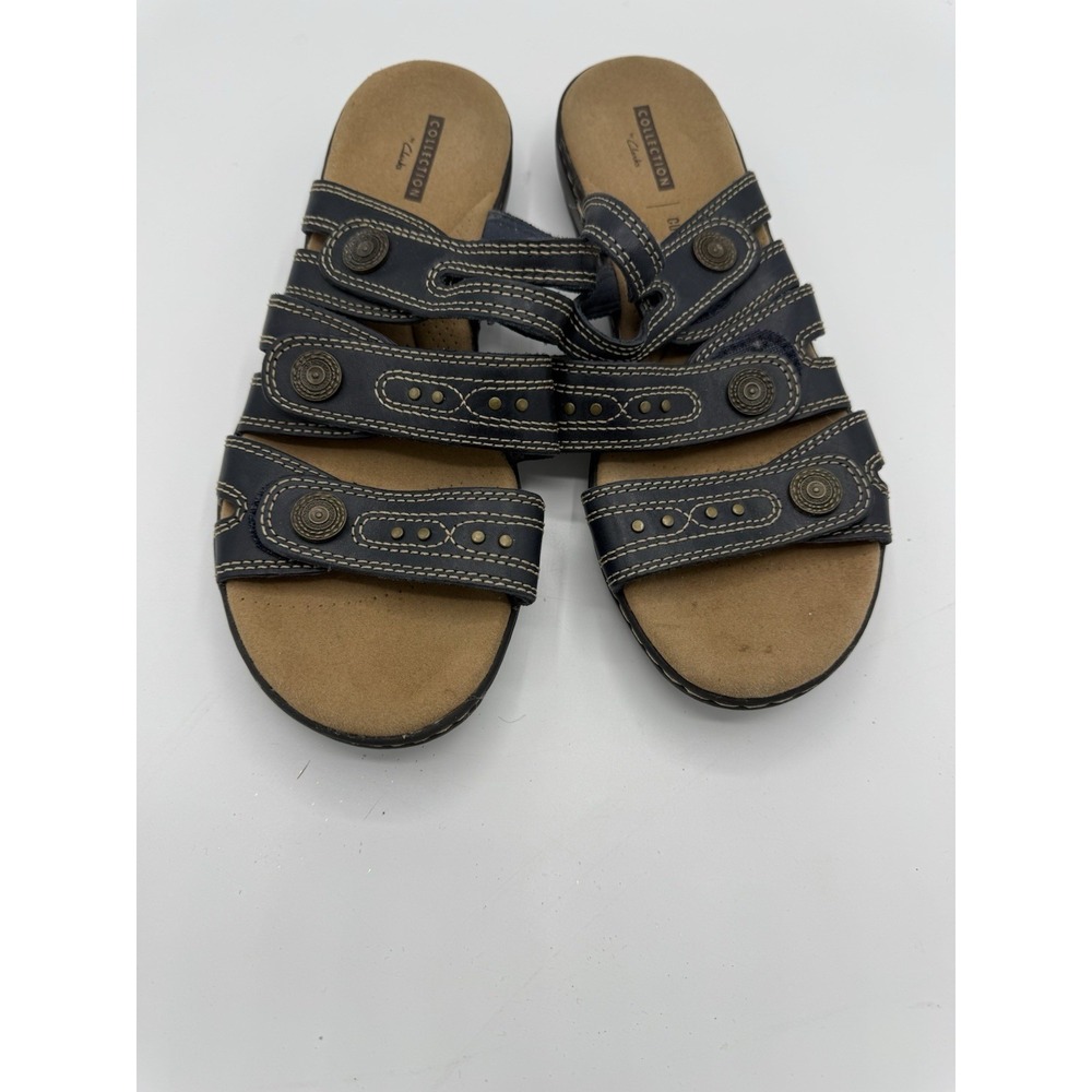 Clarks Leisa Cacti Q Sandals Women's 8 Leather Casual Beach Vacation Resort - Picture 3 of 6